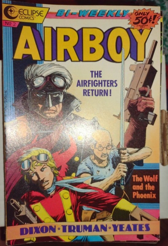 AIRBOY # 2 1986 ECLIPSE COMICS CHUCK DIXON TIM TRUMAN+ JACK KIRBY AD BACK COVER