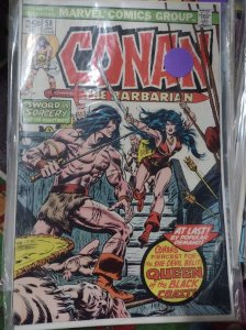 CONAN  THE BARBARIAN # 58 MARVEL 1976 KEY 1ST FULL  BELIT QUEEN SWORD SORCERY