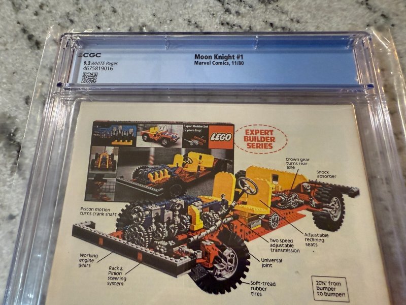 Moon Knight # 1 CGC Graded 9.2 Marvel Comic Book 1980 Origin JH23