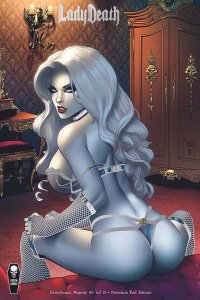 Lady Death Cataclysmic Majesty #1  Premium Foil Edition Pulido Signed w/COA NM+