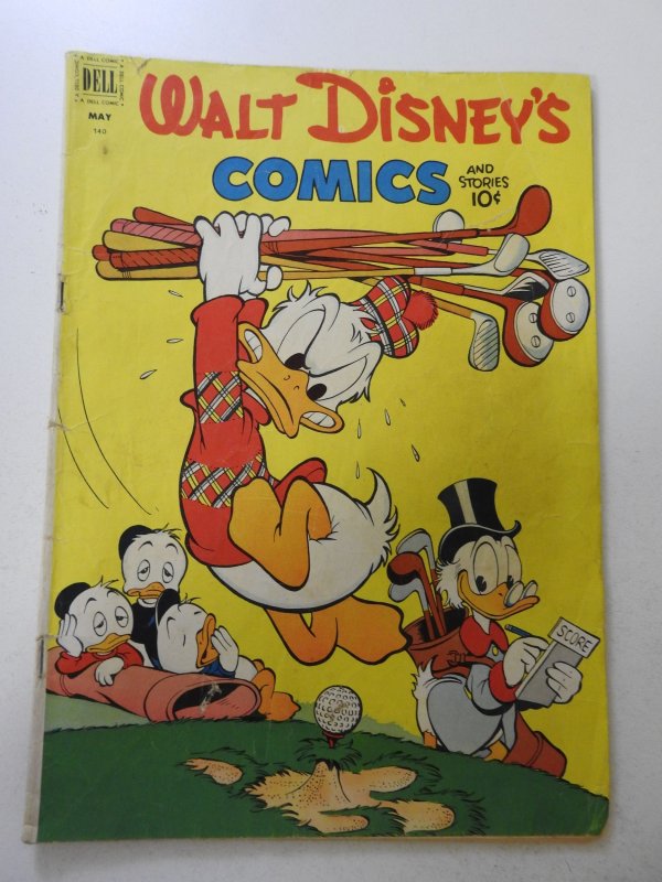 Walt Disney's Comics & Stories #140 (1952) GD/VG Condition