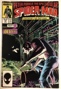 SPECTACULAR SPIDER-MAN  (Oct  1987)131  Zeck, McLeod VF+  Kravens Last Hunt pt 3