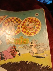 1953 Zoo Funnies #2 Golden Age AL Fago Funny Animal Cartoon Book Charlton Comics