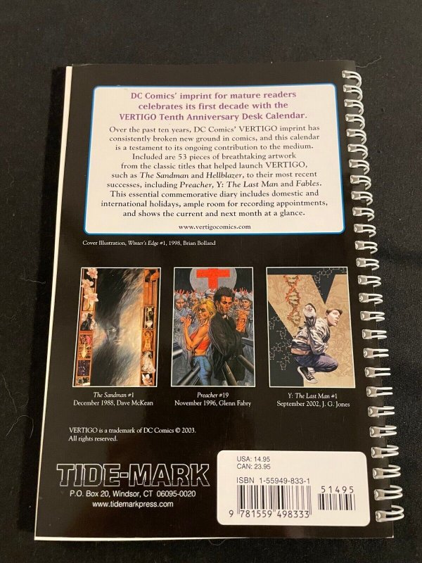 VERTIGO TENTH ANNIVERSARY 2004 Desk Diary