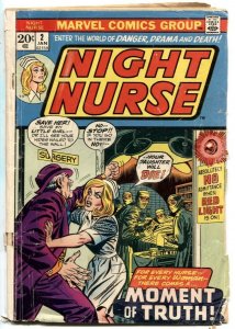 Night Nurse #2 1973-Marvel Bronze Age- low grade