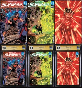 ABSOLUTE SUPERMAN #2/#3/#4 DC CGC/RAW COVER PICK RAFA SANDOVAL SIGNED PRESALE