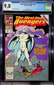 West Coast Avengers #45 Direct Edition (1989) - CGC 9.8 - Cert#4657734016