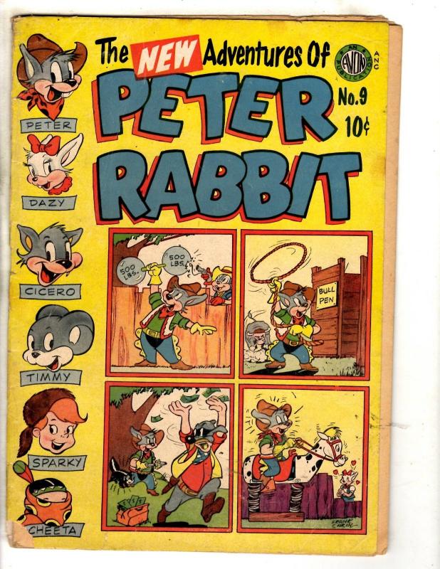 New Adventures Of Peter Rabbit # 9 VG- Avon Comic Book Publication Animal BE1