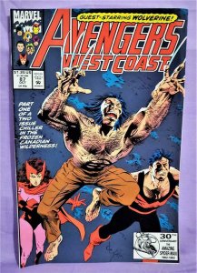 Roy Thomas AVENGERS WEST COAST #82 - 88, Annual #7 Dave Ross (Marvel, 1992)!