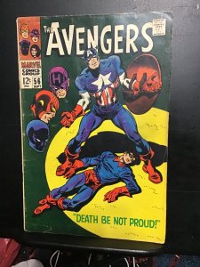 The Avengers #56 (1968) Baron Zemo, Captain America origin, Bucky Barnes! VG+
