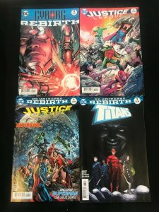 DC REBIRTH 4PC LOT (VF) CYBORG #1!! TITANS!! 2016