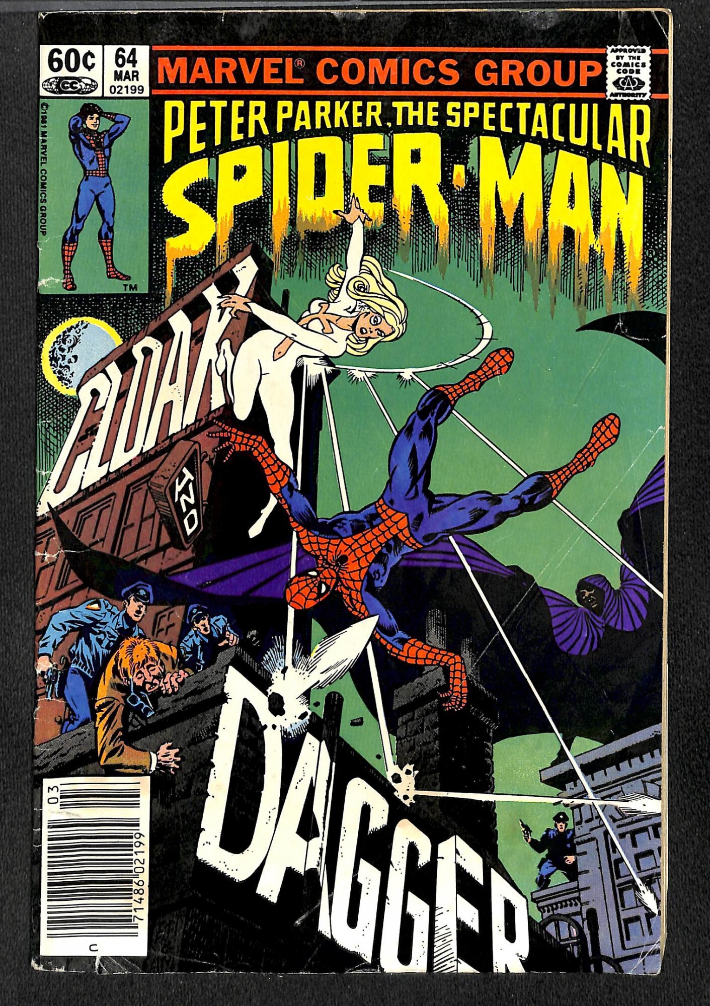 Spectacular SpiderMan 64 GD/VG 3.0 1st Cloak & Dagger! Comic
