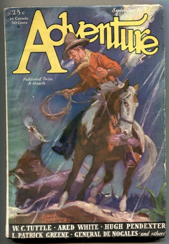 Adventure Pulp September 15 1931- Tuttle- General De Nogales