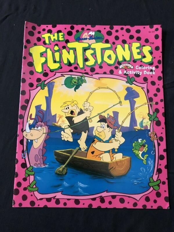 Flintstones Coloring and Activity Book Pink cover 1994 