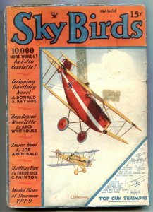 Sky Birds Pulp March 1935- Satan's Courier- Buzz Benson G