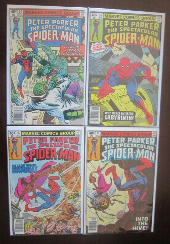 Parker Spider-Man comic lot: #2-45 all 39 different books avg 5.0 (1977-80)