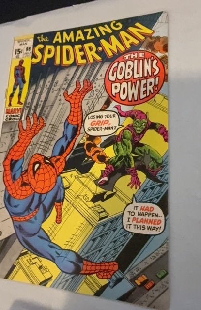 The Amazing Spider-Man #98 (1971)The goblins power Drug issue no COde