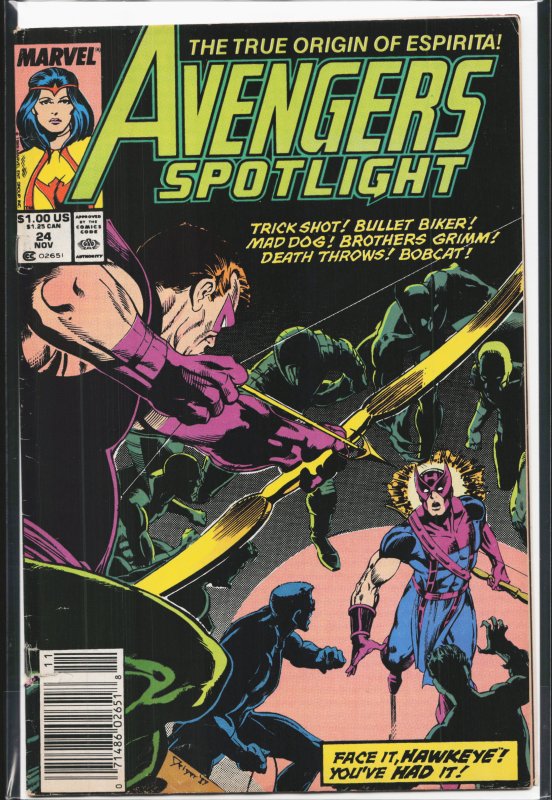 Avengers Spotlight #24 (1989) Firebird