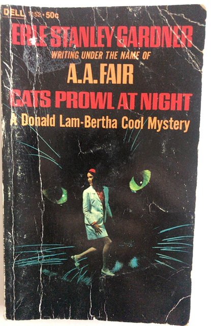 Cats prowl at night,Gardner,1st print 1968,224p