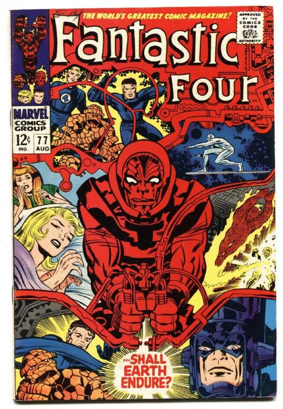 FANTASTIC FOUR #77 comic book 1968-MARVEL COMICS-JACK KIRBY VF