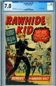 Rawhide Kid #17 CGC 7.0 1960-ORIGIN ISSUE-Kirby 2138336002