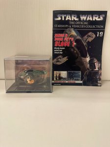 Boba Fett's Slave 1 Star Wars Vehicles Collecton Mag and Ship Model #19 TB7