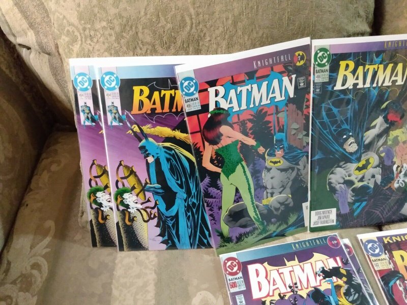 1993 Batman lot 494 495 496 499 500 502 506 reader Knightfall