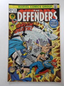 The Defenders #6 (1973) W/ The Silver Surfer! Sharp VG+ Condition!