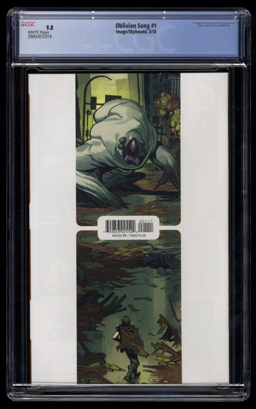 Oblivion Song #1 CGC NM/M 9.8 White Pages