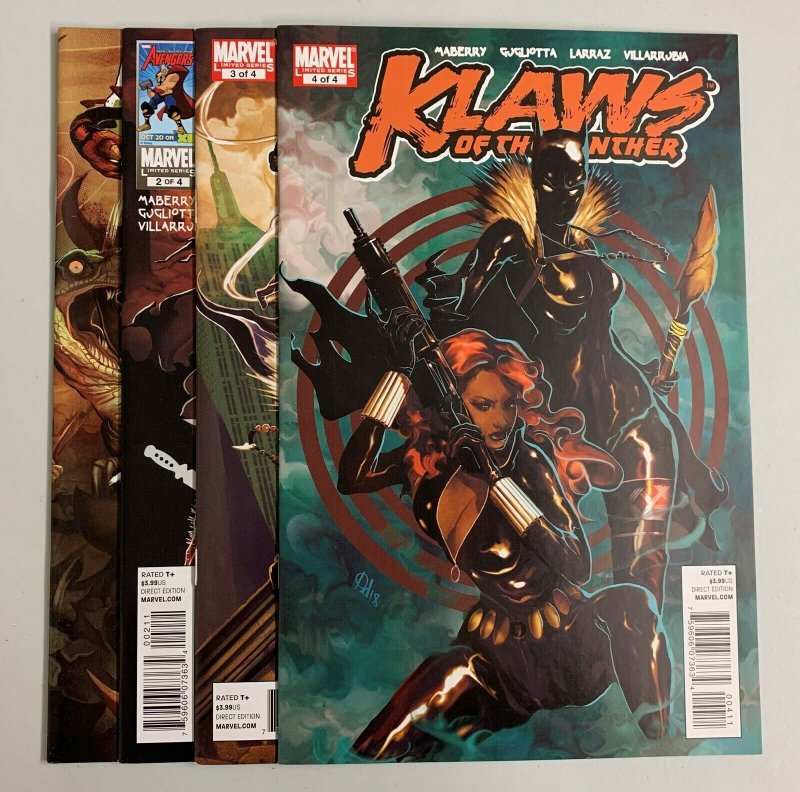 Klaws Of The Panther #1-4 Set (Marvel 2010) 1 2 3 4 Jonathan Maberry (8.5+) 