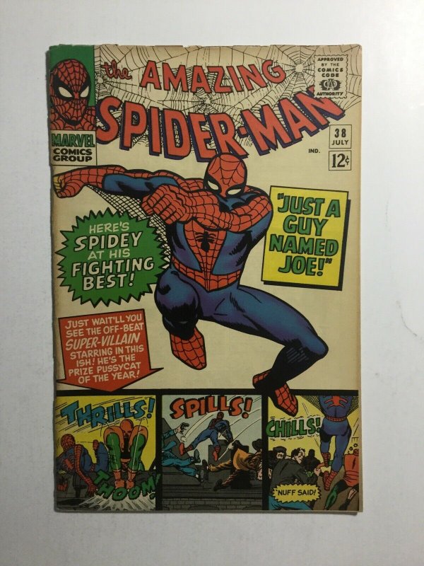 Amazing Spider-Man 38 Fn- Fine- 5.5 Marvel Comics