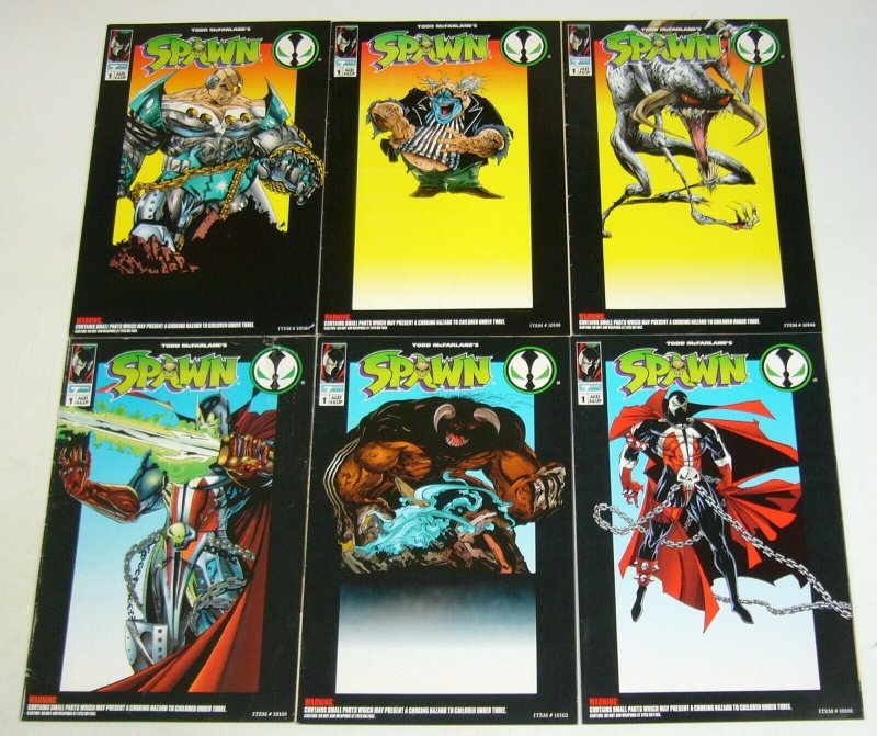 Spawn Toys Comics #1-6 complete series - tremor violator clown overkill - figure