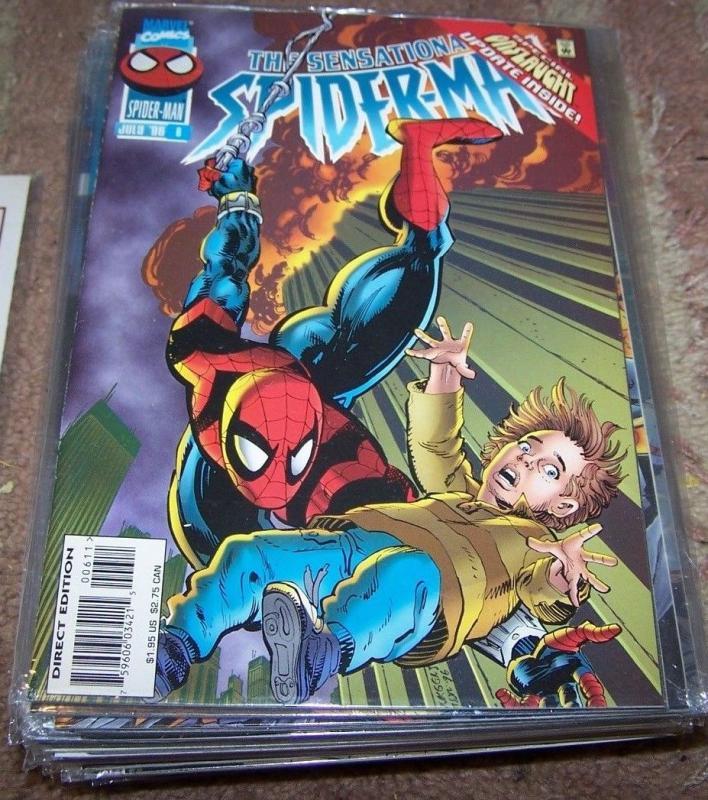 SENSATIONAL SPIDER-MAN # 6 1996  Marvel  ONSLAUGHT  BEN REILLY CLONE 