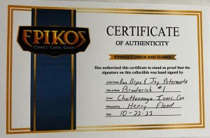 BRODERICK #1 KICKSTARTER EXCLUSIVE SIGNED BY RON BRYEE/JAY PETERANETZ 2019 EB200