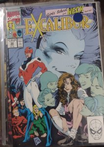 EXCALIBUR # 32  1990 MARVEL GIRLS SCHOOL FROM HECK