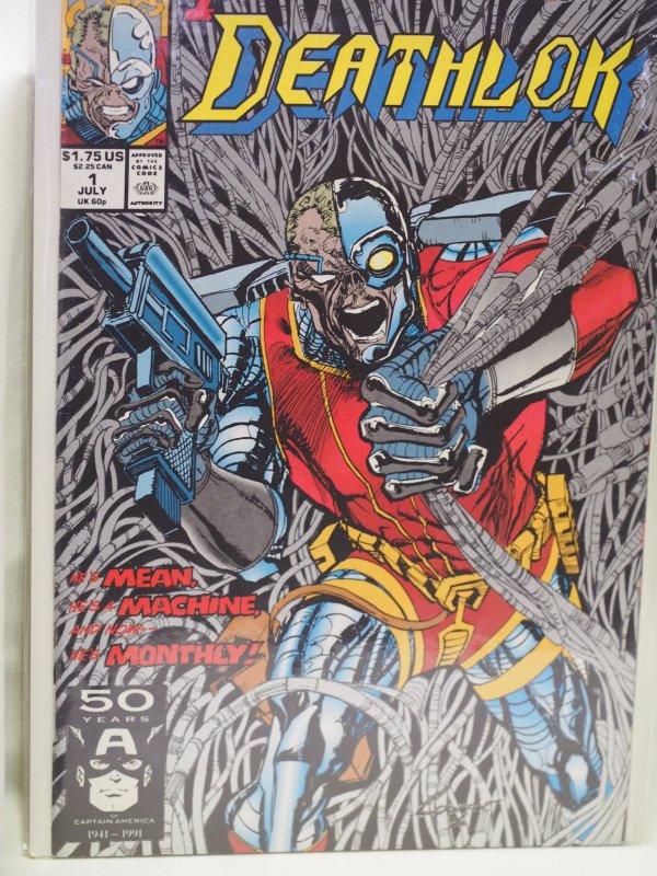 Deathlok #1 1991 NM Metallic Cover