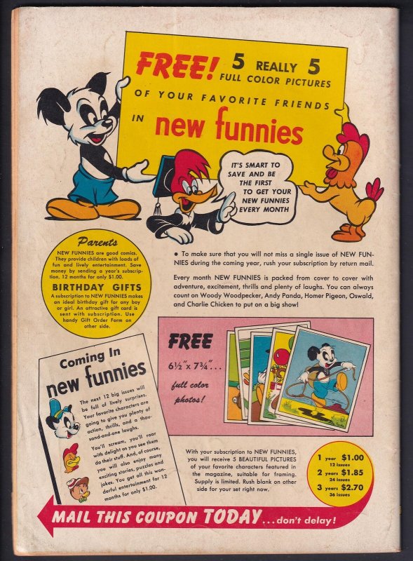 New Funnies 164 (1950) GD/VG Golden Age Dell comic