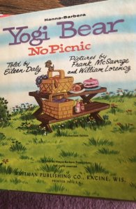 Yogi bear no picnic, 1961,VG,white pages!