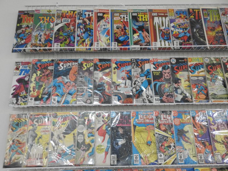 Huge Lot of 140+ Comics W/ Superman, Thor, Fantastic Four! Avg. VF- Condition