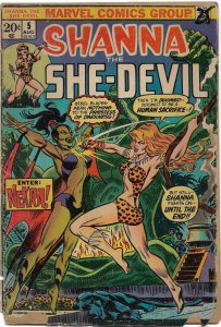 SHANNA THE SHE-DEVIL#5 GD/VG 1973 MARVEL BRONZE AGE COMICS 