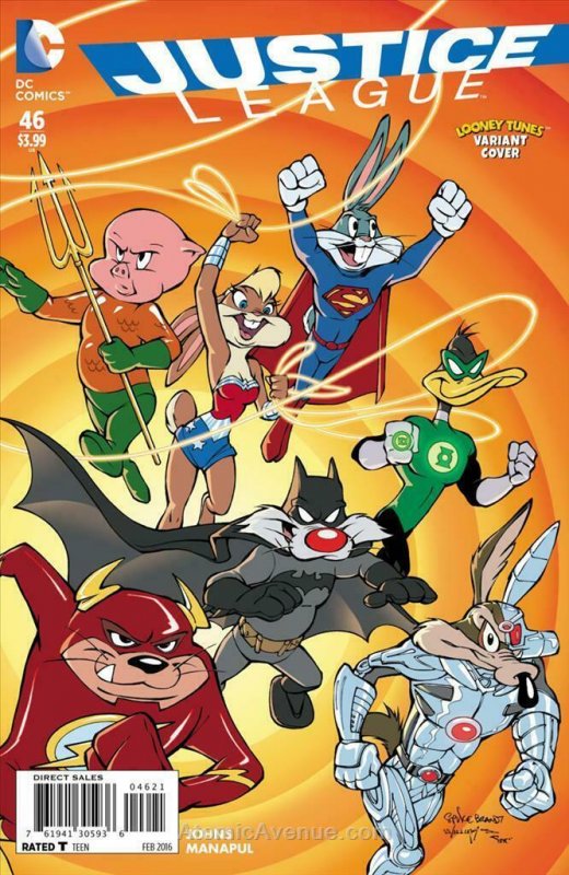 Justice League (2nd Series) #46A VF; DC | Looney Tunes variant - we combine ship 