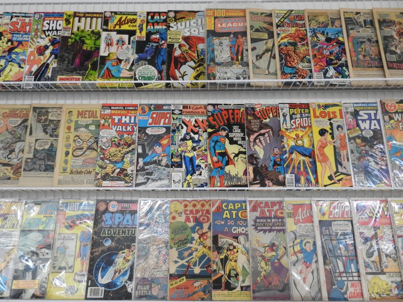 Huge Lot of 180 Bronze/Silver Comics W/ FF, Superboy, Flash! See Description