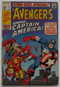 Avengers Special #3 (Sep 1969, Marvel) G-VG condition (3.0) reprints Avengers #4