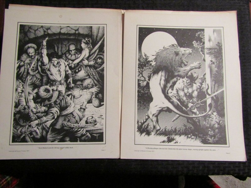 1977 CONAN TOWER OF THE ELEPHANT Portfolio #416/1000 SIGNED Stephen Fabian  