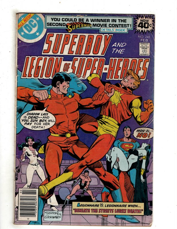 Legion of Super-Heroes #248 (1980) DC Comic Superman Flash OF7