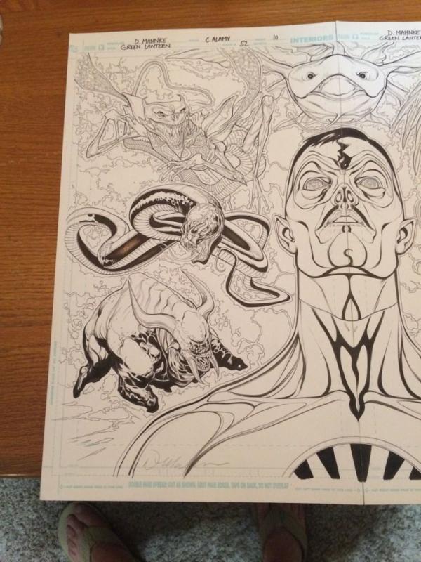 Doug Mahnke Original Art P.10 11 Green Lantern 52 Full Splash 1St Ap Of Entities