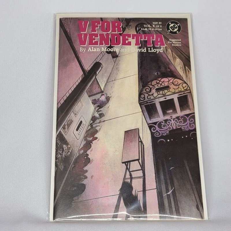 V For Vendetta 10 DC 1988 VF+ 8.0 Part 10 of 10 Series by Alan Moore