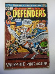 The Defenders #4 (1973) GD+ Condition