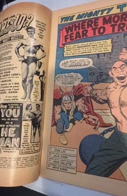 Journey Into Mystery # 122 -1965- Kirby Absorbing Man App-Kirby- edge foxxing