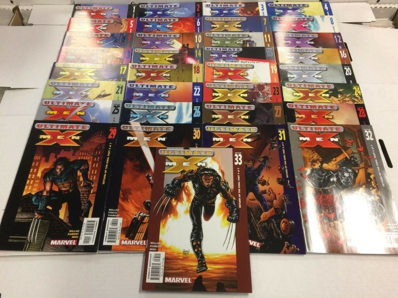 Ultimate X-Men #1 to 33 Comic Book Run Set Marvel 2001